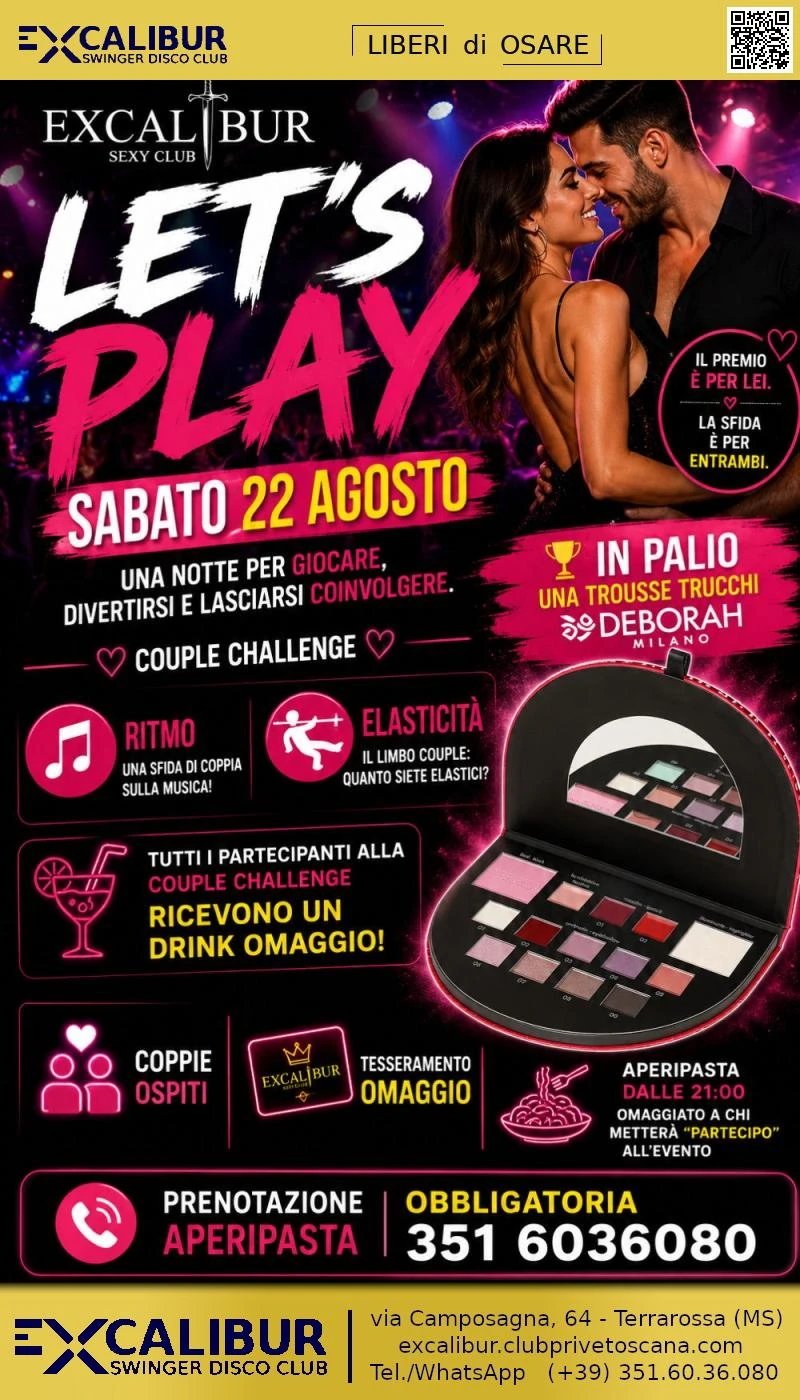 Swinger club prive evento LET'S PLAY